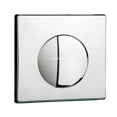 Siamp 111911 Media Brillant Chrome Πλακέτα Χειρισμού Καζανακιού 3/6 lit