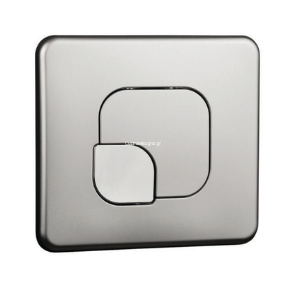 Siamp 111930 Lemon Chrome Matt Πλακέτα Χειρισμού Καζανακιού 3/6 lit