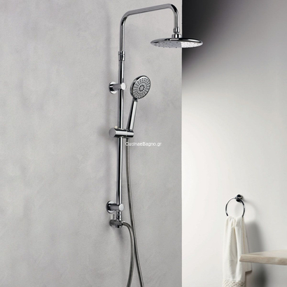 Roma Tondo Ex 53330 Στήλη Ντουζιέρας Επεκτεινόμενη Χρωμέ TEMA