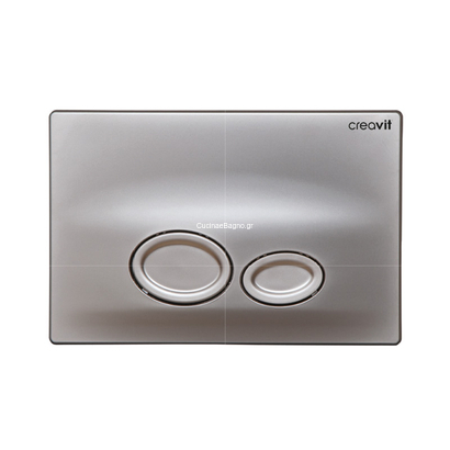 Creavit Drop GP2003 Χρωμέ Matt Πλακέτα Εντοιχιζόμενου Καζανακιού ΤΕΜΑ