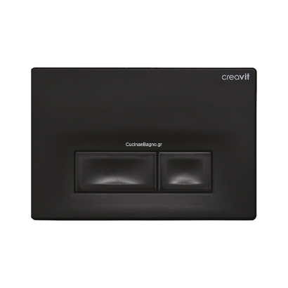 Creavit Ore GP3002.01 Black Matt Πλακέτα Εντοιχιζόμενου Καζανακιού ΤΕΜΑ