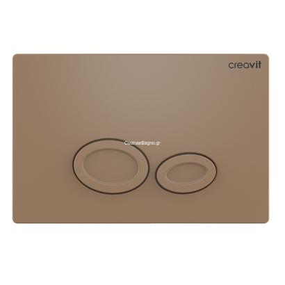 Creavit Drop GP2002.06 Capuccino Matt Πλακέτα Εντοιχιζόμενου Καζανακιού ΤΕΜΑ