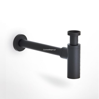 DEMM SCL 002 N Σιφόνι Νιπτήρα Στρογγυλό Black Matt Μαύρο