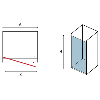 Karag S-28 ALTO PORTA ICY 85x200 Πόρτα Καμπίνας Αμμοβολή Προφίλ Χρωμέ