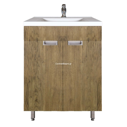 Sanitec Lido 55x35 Έπιπλο Μπάνιου Δαπέδου Με Νιπτήρα