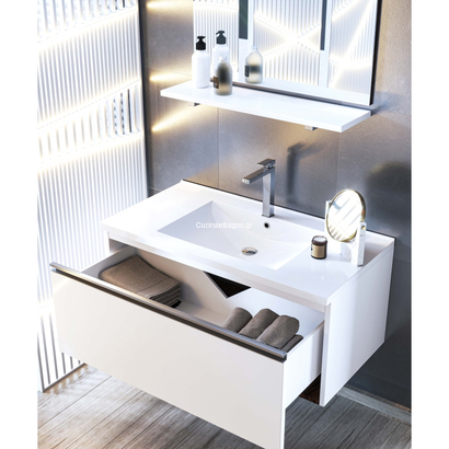 Sanitec Zeus 70x45 Έπιπλο Μπάνιου Κρεμαστό Με Νιπτήρα