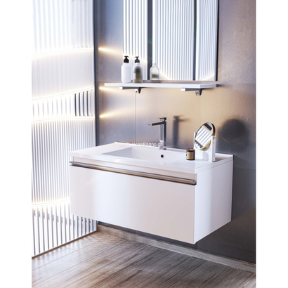 Sanitec Zeus 100x45 Έπιπλο Μπάνιου Κρεμαστό Με Νιπτήρα