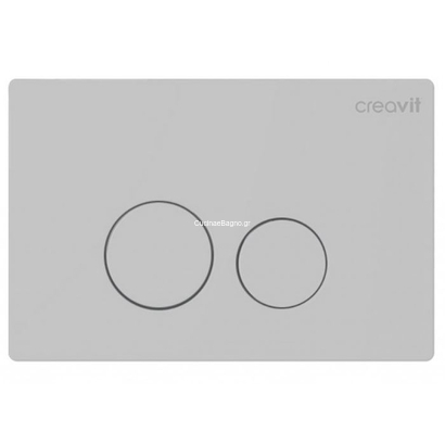 Creavit Terra GP9002.07 Cool Grey Matt Πλακέτα Εντοιχιζόμενου Καζανακιού ΤΕΜΑ