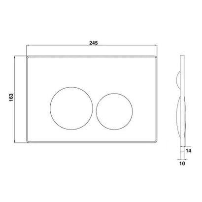 Creavit Terra GP9002.08 Berry Matt Πλακέτα Εντοιχιζόμενου Καζανακιού ΤΕΜΑ