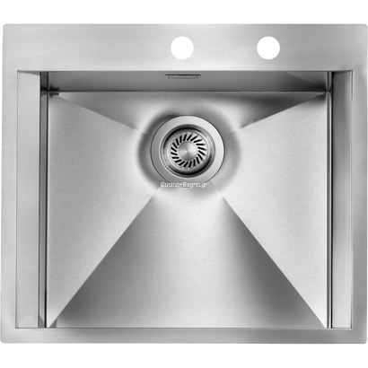 Sanitec 15222 Focus Mix 57x50 1V Νεροχύτης Ανοξείδωτος