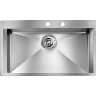 Sanitec 15224 Focus Mix 86x50 1V Νεροχύτης Ανοξείδωτος