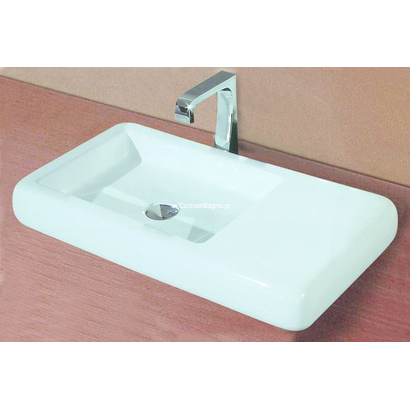 Gloria Kronos 66x35 Νιπτήρας Επιτραπέζιος Πορσελάνης 17-8201