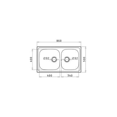 Pyramis Dorian (86x50) 2B Σαγρέ Νεροχύτης Ανοξείδωτος 107169701