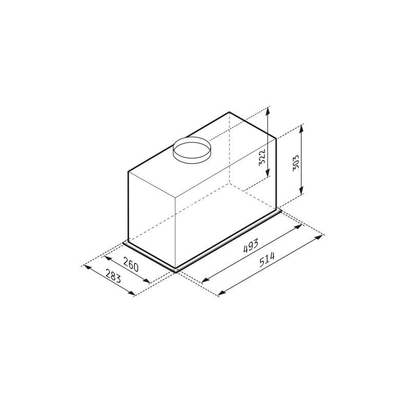 Pyramis Turbo EF Black Απορροφητήρας Εντοιχιζόμενος 51 cm Μαύρος 065040601