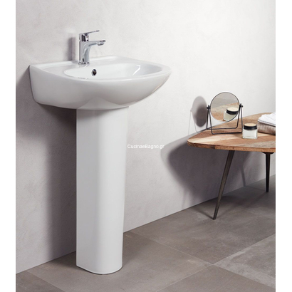 Creavit FORM 50x40 Νιπτήρας με κολώνα Σετ