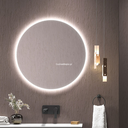 Karag Sardes Φ60 cm Καθρέπτης Με Κρυφό Φωτισμό LED