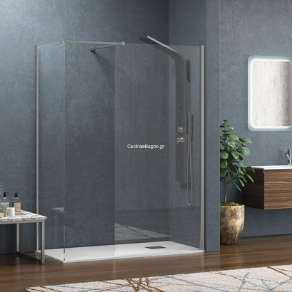 Karag Walkin 2 Chrome 50-170x200 Σταθερά Κρύσταλλα Ντουζιέρας ΔΙΑΦΑΝΟ