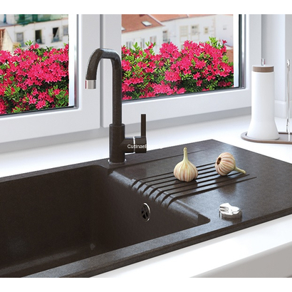 LAVEO Lena Black Granite Μπαταρία Κουζίνας BKU 765D