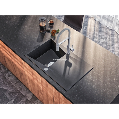 LAVEO Pola Χρωμέ/White Μπαταρία Κουζίνας Ντους BAP 678D