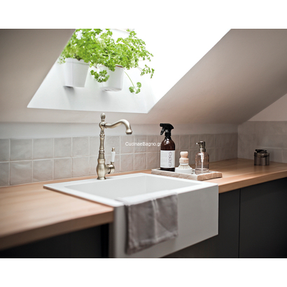 LAVEO Evora Antique Brass Μπαταρία Κουζίνας BAE 565D