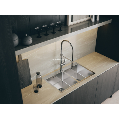 LAVEO Rhea Χρωμέ Μπαταρία Κουζίνας Ντους BLD 06SD