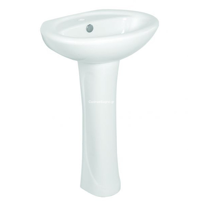 Gloria Vico 52x43 Νιπτήρας Με Κολώνα Set-0059