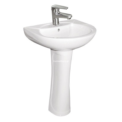 Gloria Lancia 52x44 Νιπτήρας Με Κολώνα Set-0077