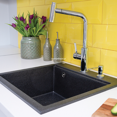 LAVEO Toro Χρωμέ Μπαταρία Κουζίνας Ντους BAX 069D