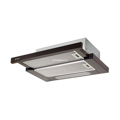 Pyramis Απορροφητήρας Συρόμενος Καφέ 60cm 065017202