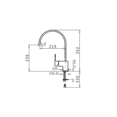 Pyramis Arioso Χρωμέ Μπαταρία Κουζίνας 095061001