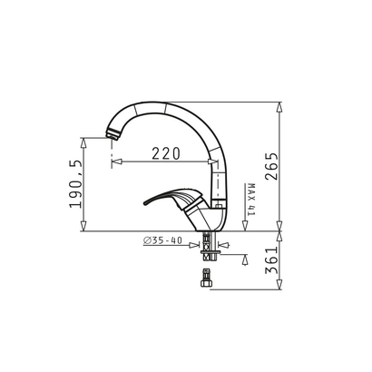 Pyramis Mezzo Graphite Carbon Μπαταρία Νεροχύτη Κουζίνας 090913301