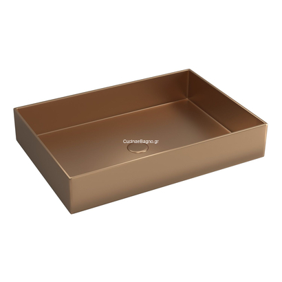 KARAG Saturn 55x38 Νιπτήρας Ανοξείδωτος Rose Gold