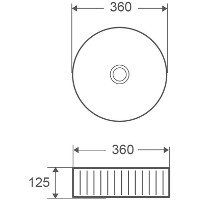 Karag LT 3283-S Νιπτήρας Φ36 Επιτραπέζιος