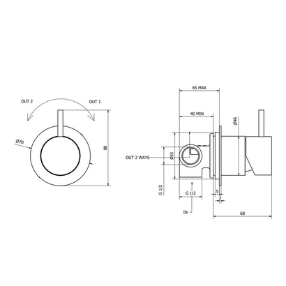 Teorema Treunosei Inox Διακόπτης Αλλαγής Εντοιχισμού 210202