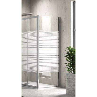 Karag S-10 Χρωμέ 78x180 Cm Πλαϊνό Σταθερό Για Πόρτα Ντουζιέρας Penta - Flora