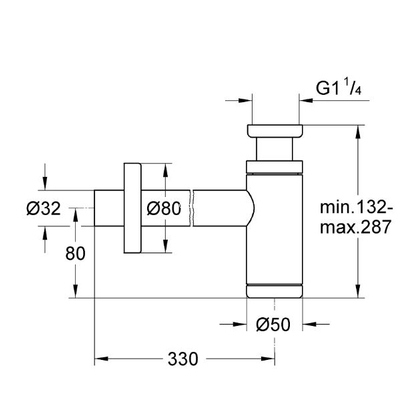 Grohe Σιφώνι 28912GN0 Brushed Cool Sunrise Στρογγυλό Νιπτήρα