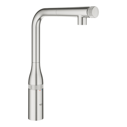 Grohe Essence SmartControl 31615DC0 Supersteel Μπαταρία Κουζίνας Ντους Με δακτύλιο Ρύθμισης Θερμοκρασίας