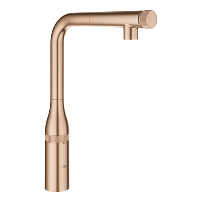 Grohe Essence SmartControl 31615DL0 Brushed Warm Sunset Μπαταρία Κουζίνας Ντους Με δακτύλιο Ρύθμισης Θερμοκρασίας