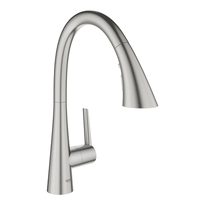 Grohe Zedra 32294DC2 Supersteel Μπαταρία Κουζίνας Με Ντους
