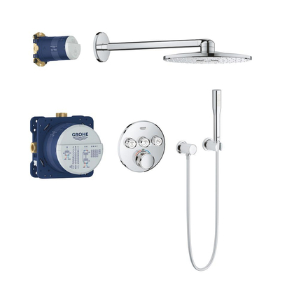 Grohe Grohtherm SmartControl 34705000 310 Σετ Θερμοστατικής Μπαταρίας Εντοιχισμού 3 Ροών