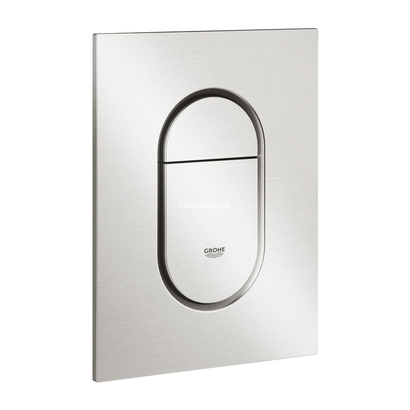 Grohe Arena Cosmopolitan S 37624DC0 Supersteel Πλακέτα Καζανακιού Διπλής Ροής Κάθετη