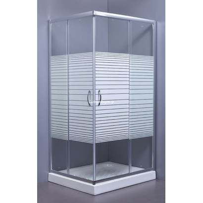Gloria 70x70x180 Ascot Καμπίνα Ντουζιέρας Τετράγωνη Σεριγραφία 70-1910