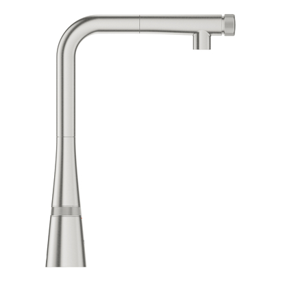 Grohe Zedra SmartControl 31593DC2 Supersteel Μπαταρία Κουζίνας Με Ντους