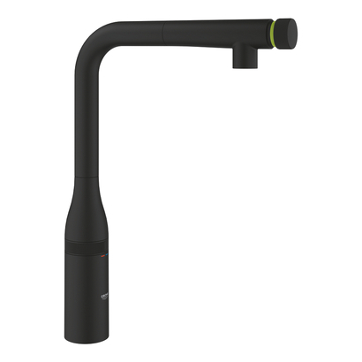 Grohe Essence SmartControl 31928KF0 Pantom Black Μπαταρία Κουζίνας Ντους Με δακτύλιο Ρύθμισης Θερμοκρασίας