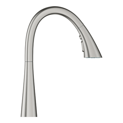 Grohe Zedra 32294DC2 Supersteel Μπαταρία Κουζίνας Με Ντους