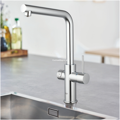 Grohe Minta L Blue Home Κιτ Εκκίνησης Εκροής 31454001 Μπαταρία Κουζίνας Με Φίλτρο Άνθρακα