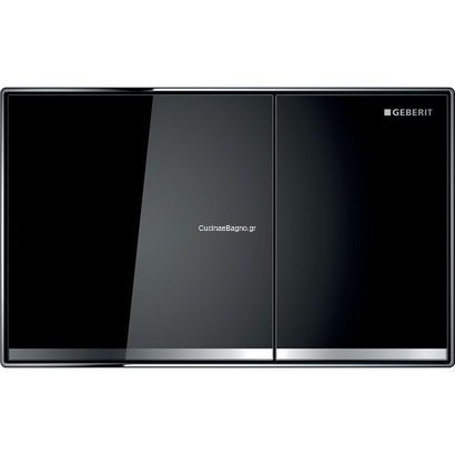 Geberit 115.640.SJ.1 SIGMA 60 Πλακέτα Διπλής Ροής Γυαλί Μαύρο