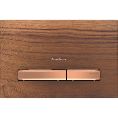 Geberit 115.670.JX.2 SIGMA 50 Πλακέτα Διπλής Ροής Ξύλο Καρυδιάς