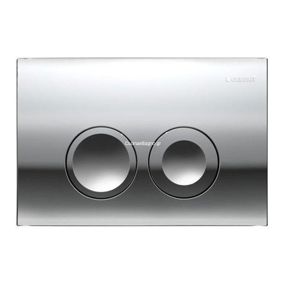 Geberit 115.125.21.5 DELTA 25 Πλακέτα Καζανακιού Διπλής Ροής Χρωμέ Γυαλιστερό
