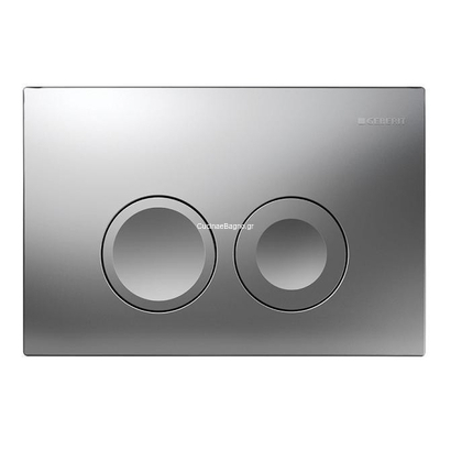 Geberit 115.125.46.5 DELTA 25 Πλακέτα Καζανακιού Διπλής Ροής Χρωμέ Ματ